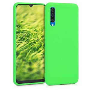kwmobile Samsung Galaxy A50 Cover - Custodia per Samsung Galaxy A50 in Silicone TPU - Backcover Protezione Verde Lime