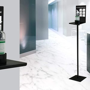 Colonnina igienizzante mani adatta a negozi, aziende