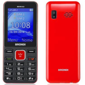 CELLULARE BRONDI BRIO BLACK / RED ITALIA