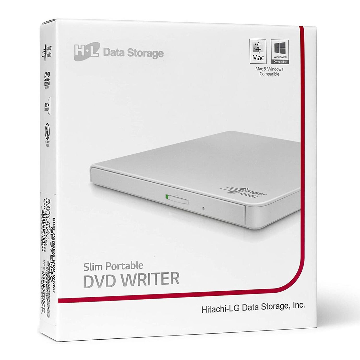 Masterizzatore Dvd Esterno Dl Lg Slim Gp57ew40 White