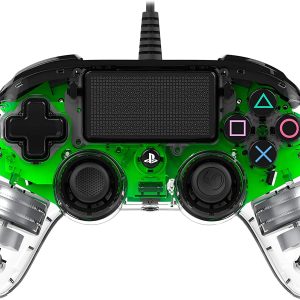 Gamepad Ps4 Nacon Wired Compact Dual Shock V2 Green Trasparent