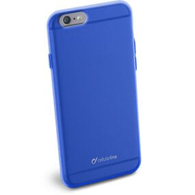 CUSTODIA PER APPLE IPHONE 6 PLUS IN GOMMA CELLULAR LINE COLORSLIPH655B BLUE