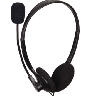 CUFFIE + MICROFONO 3,5MM TECHMADE MHS-123 BLACK