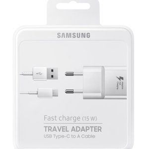 CARICABATTERIA DA RETE 2A SAMSUNG FAST CHARGING EP-TA20EWECGWW CON CAVO TYPE-C DN930CWE WHITE