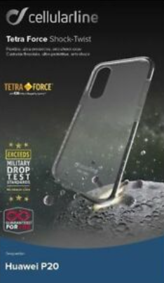 CUSTODIA PER HUAWEI P20 ULTRAPROTETTIVA CELLULAR LINE TETRACP20T TRASP