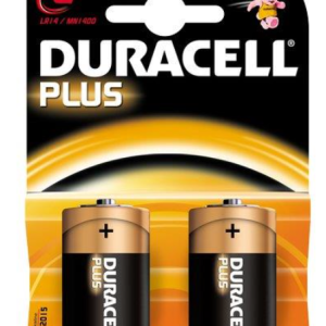 BATTERIA C MEZZA TORCIA ALCALINA 2PZ DURACELL PLUS MN1400