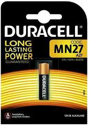 BATTERIA 12V ALCALINA DURACELL MN27