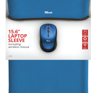 CUSTODIA CON MOUSE PER NOTEBOOK DA 15.6" TRUST YVO BLUE 23452