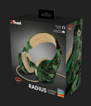 CUFFIE + MICROFONO 3.5MM GAMING TRUST GXT310C RADIUS 22207 JUNGLE CAMO