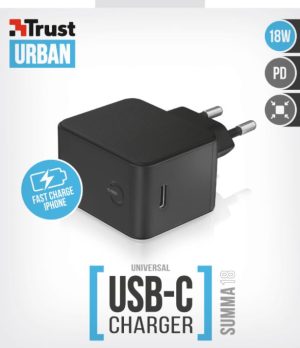 CARICABATTERIE DA RETE TRUST USB-C SUMMA18 23070