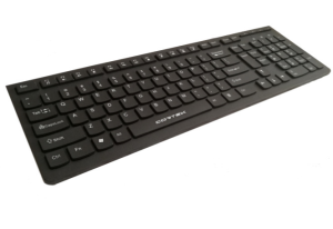 TASTIERA USB CORTEK KEYBOARD KBCHON CON TASTI PIATTI NERO CHOCOLATE