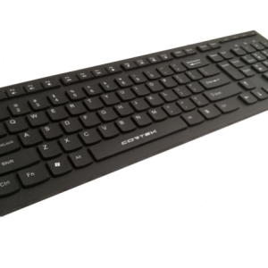 TASTIERA USB CORTEK KEYBOARD KBCHON CON TASTI PIATTI NERO CHOCOLATE