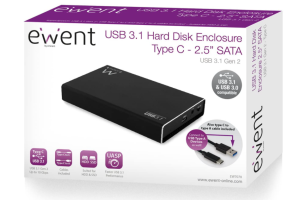 BOX ESTERNO SATA 2,5 USB 3.1 USB-C EWENT EW7070