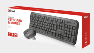 TASTIERA + MOUSE OTTICO WIRELESS NOVA TRUST 22844