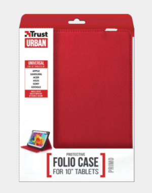 CUSTODIA PER TABLET 10" TRUST PRIMO FOLIO 20316 RED