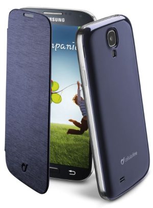 CUSTODIA PER SAMSUNG GALAXY S4 I9505 CELLULAR LINE BACKBOOKGALAXYS4B BLUE