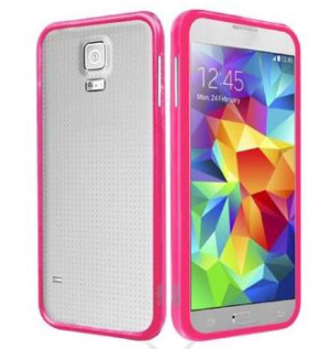 CUSTODIA PER SAMSUNG GALAXY S5 G900 BUMPER PATRICK FRAME-S5P PINK