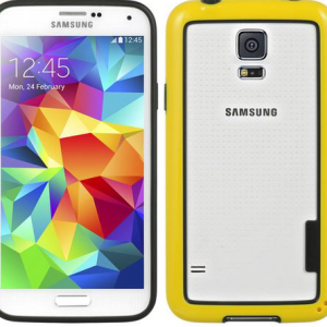 CUSTODIA PER SAMSUNG GALAXY S5 G900 BUMPER PATRICK FRAME-S5Y YELLOW