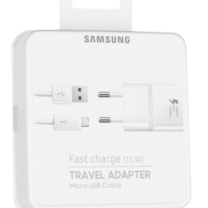 CARICABATTERIA DA RETE 2A SAMSUNG FAST CHARGING EP-TA20EWEUGWW CON CAVO MICROUSB DU4AWE WHITE