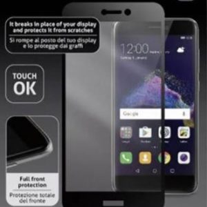 VETRO PER HUAWEI P8 LITE 2017 ANTIURTO CELLULAR LINE TEMPGCABP8L170K NERO