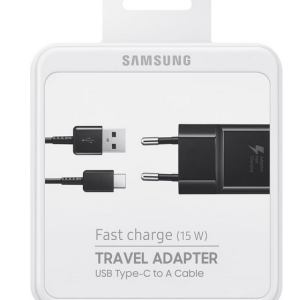 CARICABATTERIA DA RETE 2A SAMSUNG FAST CHARGING EP-TA20EBECGWW CON CAVO TYPE-C DN930CBE BLACK