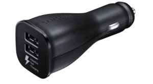 CARICABATTERIA DA AUTO FAST CHARGING 2A 2-USB SENZA CAVO SAMSUNG EP-LN920 BLACK BULK