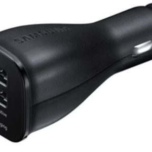 CARICABATTERIA DA AUTO FAST CHARGING 2A 2-USB SENZA CAVO SAMSUNG EP-LN920 BLACK BULK