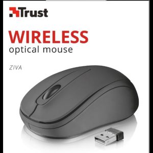 MOUSE OTTICO WIRELESS TRUST ZIVA COMPACT BLACK 21509