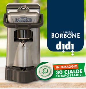 MACCHINA DA CAFFE' DIDIESSE DIDI' BORBONE PACK CON 30 CIALDE GRIGIO