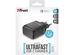 CARICABATTERIE DA RETE TRUST USB-C VELOX18 23140