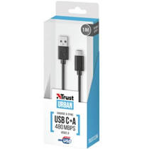 CAVO DATI/CARICA PER SMARTPHONE TRUST USB-A TO USB-C 480MBPS 1MT 20445