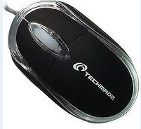 MINI MOUSE OTTICO USB 800 DPI NERO TECHMADE