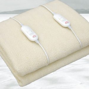 SCALDALETTO ELETTRICO MATRIMONIALE IN LANA SINTETICA DCG SE3154