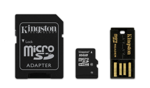 MEMORY CARD MICRO SD/TRANSFLASH 16GB KINGSTON CLASSE 10 MBLY10G2/16GB