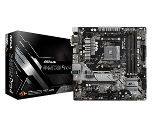 MAINBOARD AM4 ASROCK B450M PRO4 90-MXB8F0-A0UAYZ