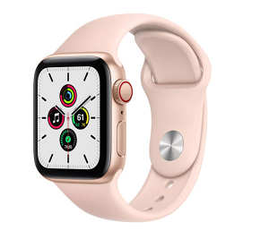 SMARTWATCH APPLE WATCH SE 40MM GPS ALLUMINIO ORO CON CINTURINO SPORT ROSA SABBIA MYDN2TY/A