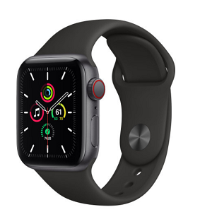 SMARTWATCH APPLE WATCH SE 40MM GPS ALLUMINIO GRIGIO SIDERALE CON CINTURINO SPORT NERO MYDP2TY/A