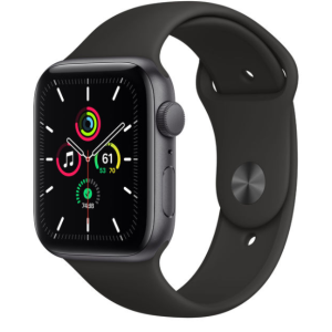 SMARTWATCH APPLE WATCH SE 44MM GPS ALLUMINIO GRIGIO SIDERALE CON CINTURINO SPORT NERO MYDT2TY/A