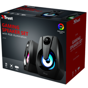 SPEAKER SET TRUST ZIVA RGB ILLUMINATED 24071