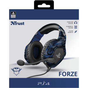 CUFFIE + MICROFONO 3.5MM GAMING TRUST GXT488 FORZE-B BLUE 23532