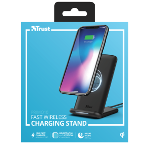 CARICABATTERIA WIRELESS FAST CHARGER STAND TRUST PRIMO10 23590
