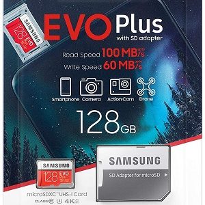 Memory Card Micro Sd/Transflash 128gb Samsung Classe 10 Mb-Mc128ha