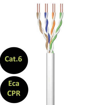 CAVO RETE MATASSA U/UTP CAT.6 CCA 100MT RIGIDO EWENT EW-MAT-6U-R-100/S