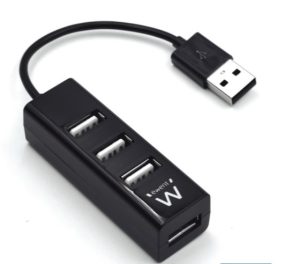 Hub Usb 2.0 4 Porte Ewent Ew1123 Nero