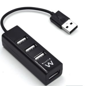 Hub Usb 2.0 4 Porte Ewent Ew1123 Nero