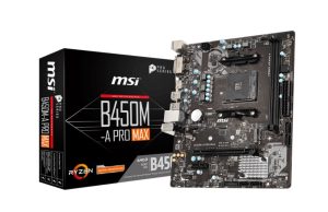 MAINBOARD AM4 MSI B450M-A PRO MAX 7C52-001R/002