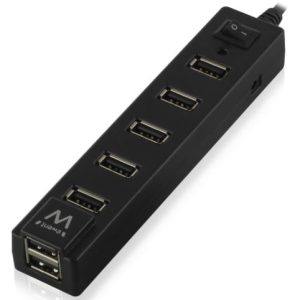 HUB 2.0 7 PORTE EWENT EW1130 NERO