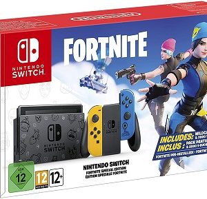 CONSOLE NINTENDO SWITCH FORTNITE EDITION NINTENDO JOY-CON GIALLO/BLU NEON ITALIA