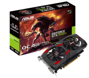 VGA PCI-E 4096MB ASUS GEFORCE GTX 1050 TI 4GB CERBERUS O4G 90YV0A74-M0NA00