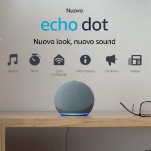 Amazon Alexa Echo Dot (4A Gen) Nero Ceruleo